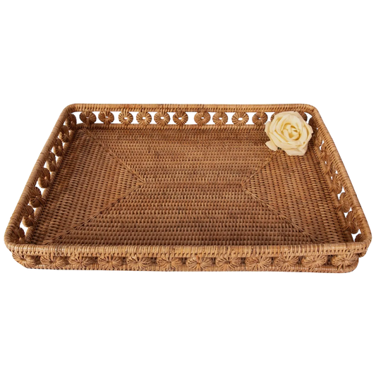 Rattan Rectangular Tray