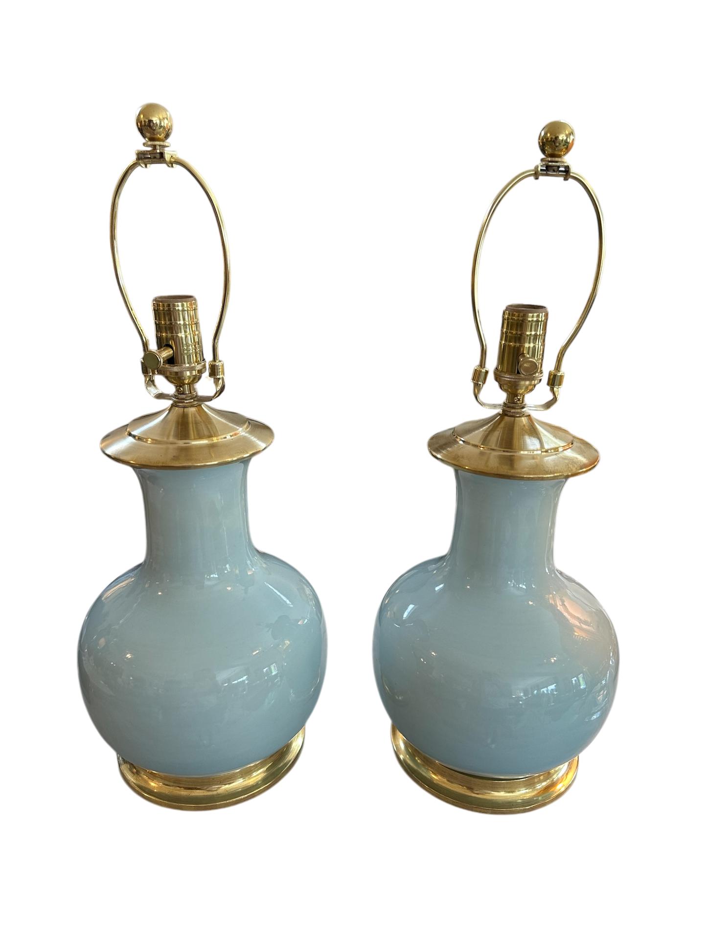 William Medium Lamp in Duck Egg