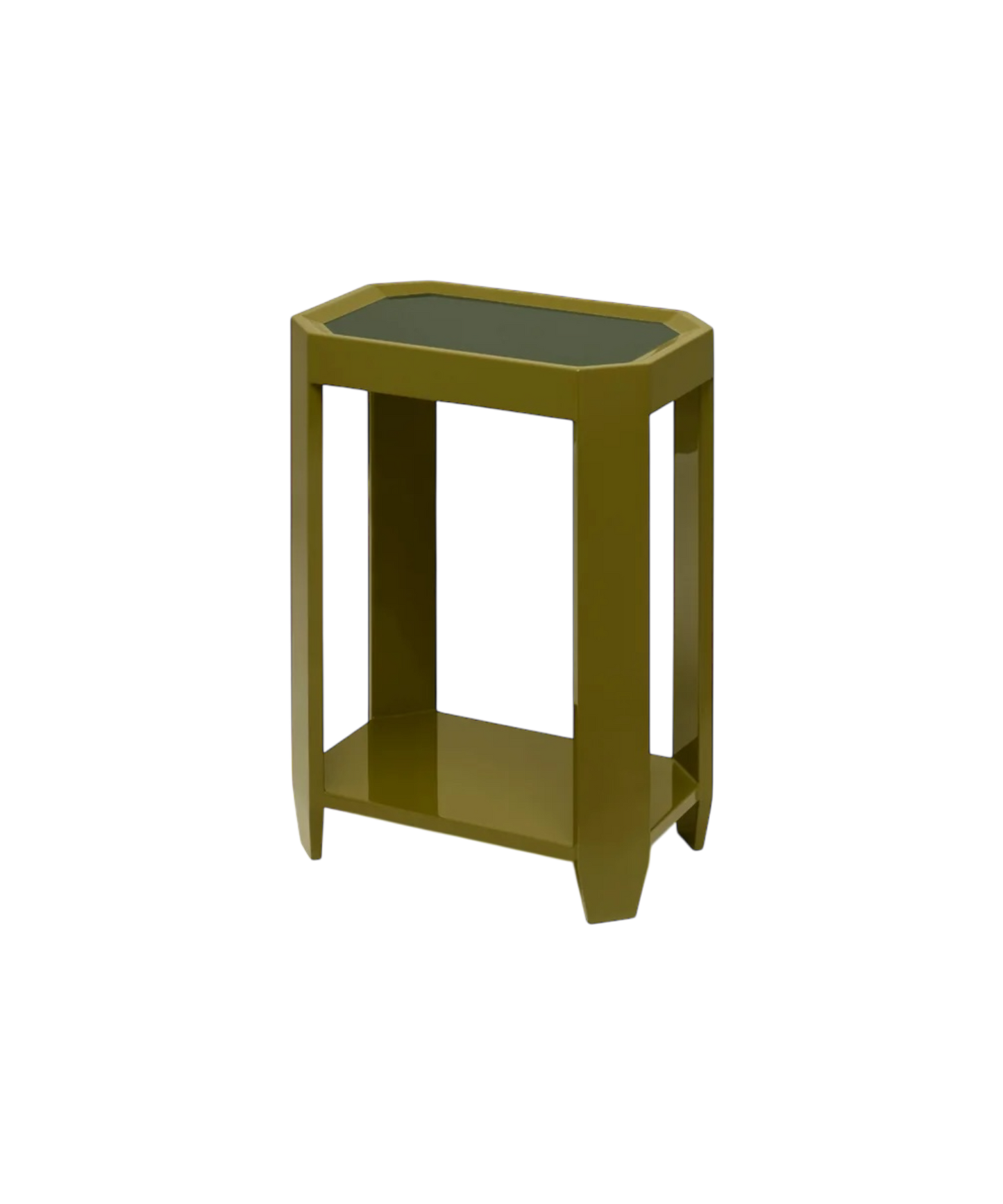 Felix Rectangular Side Table in Dark/Light Olive