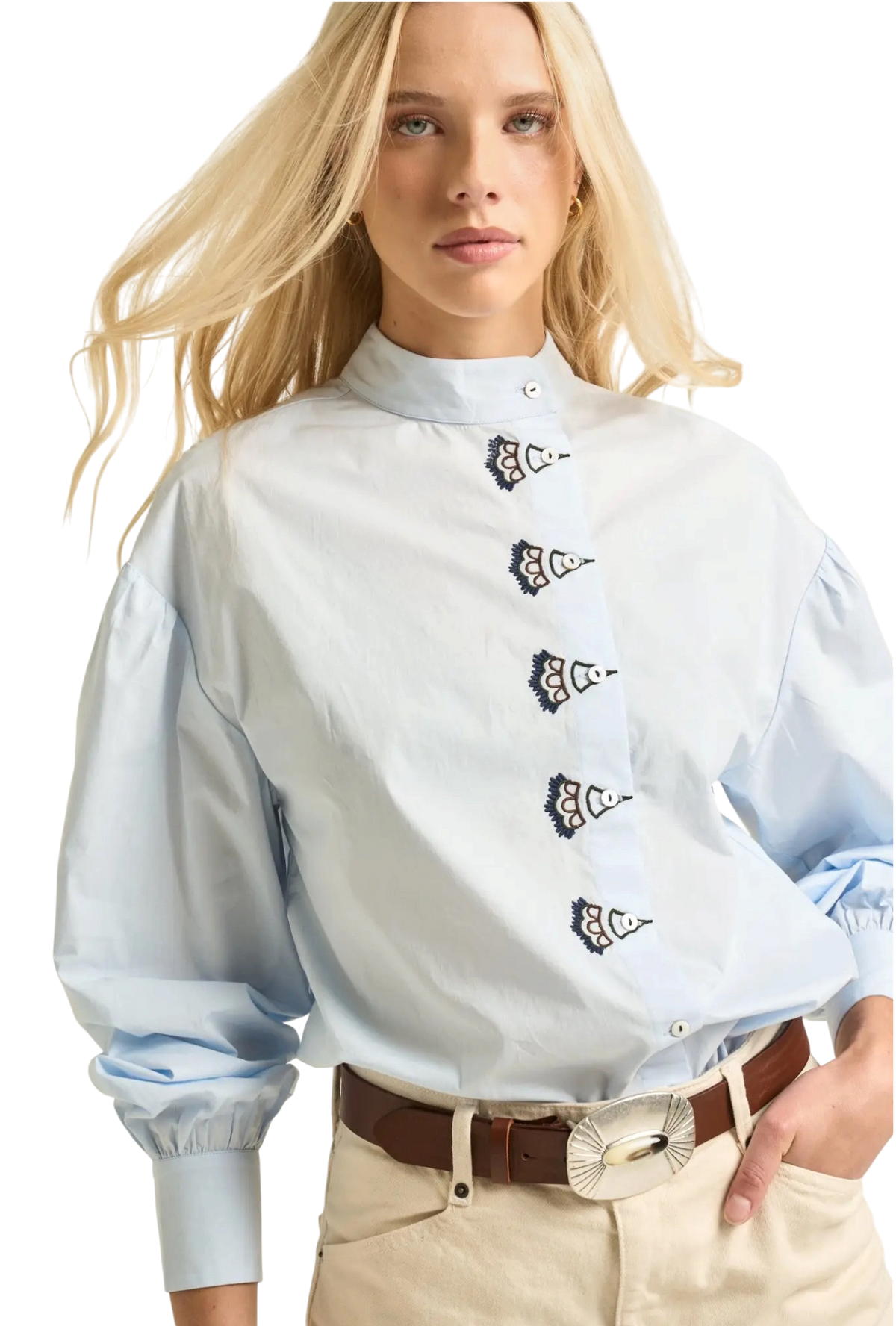 Anna Blouse Light Blue
