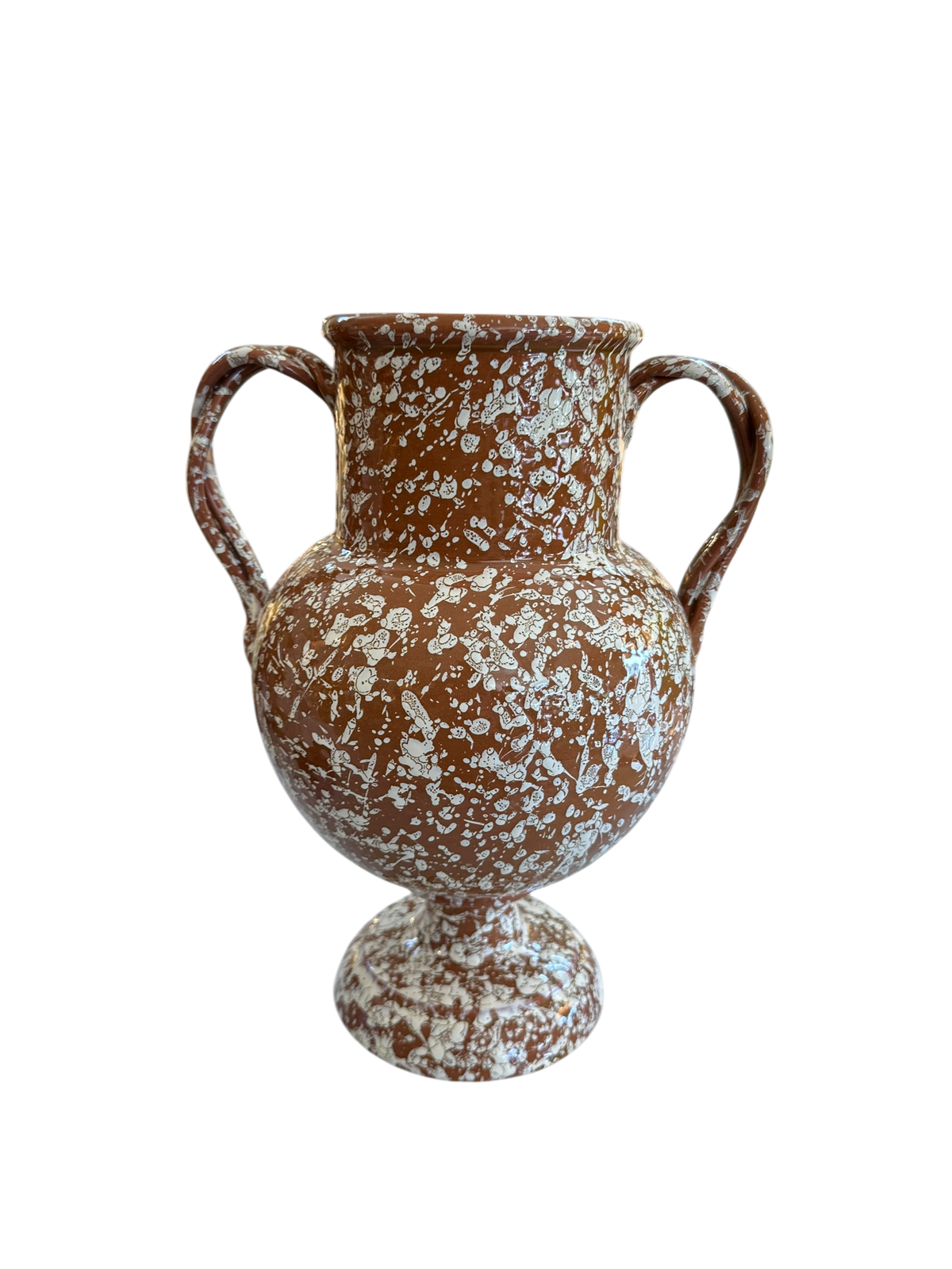 Large Verona Vase - Terracotta Splatter