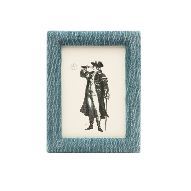 Teal Cotton Jute Photo Frame