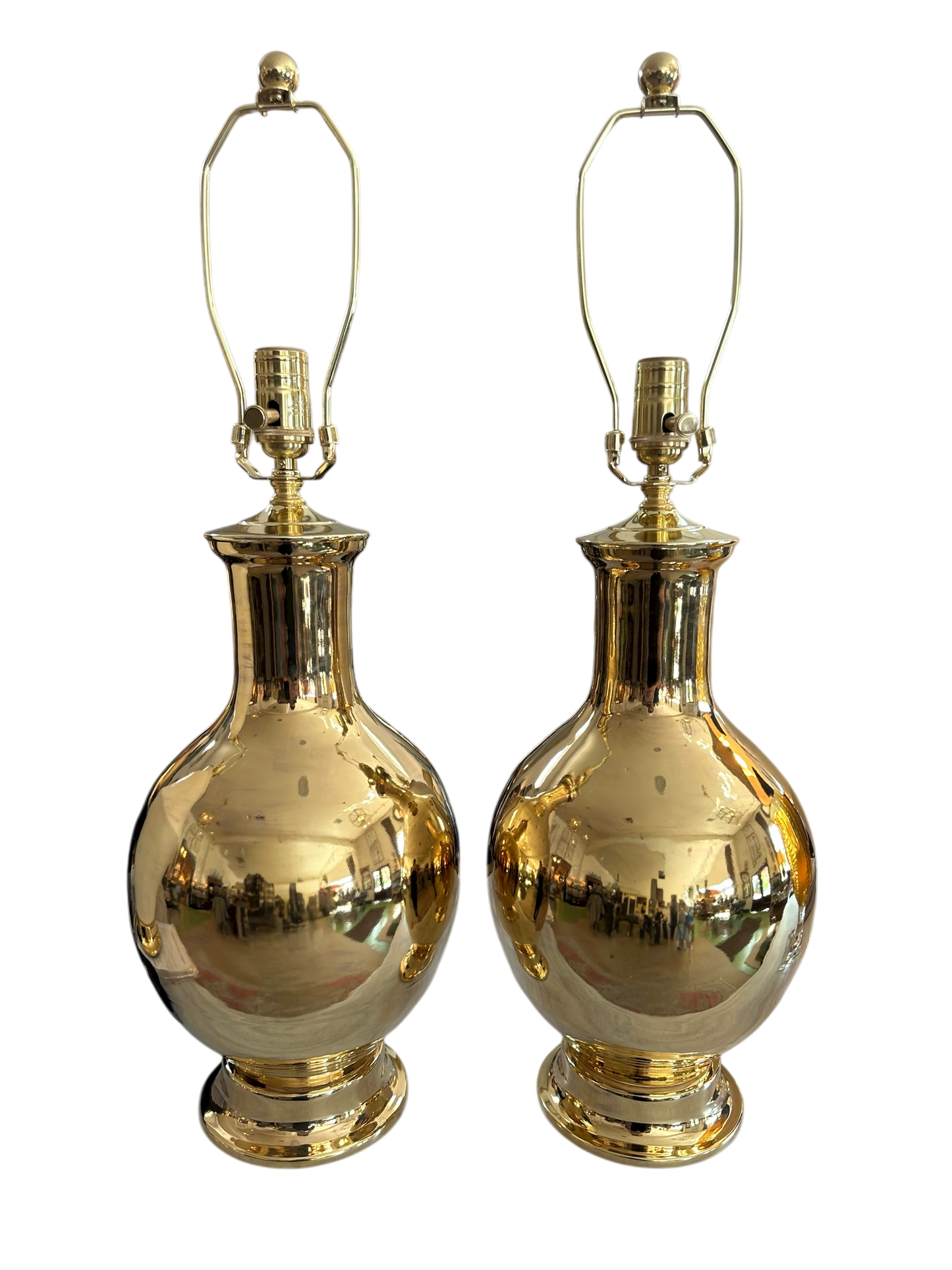 Athens Small Lamp in Gold Lustre