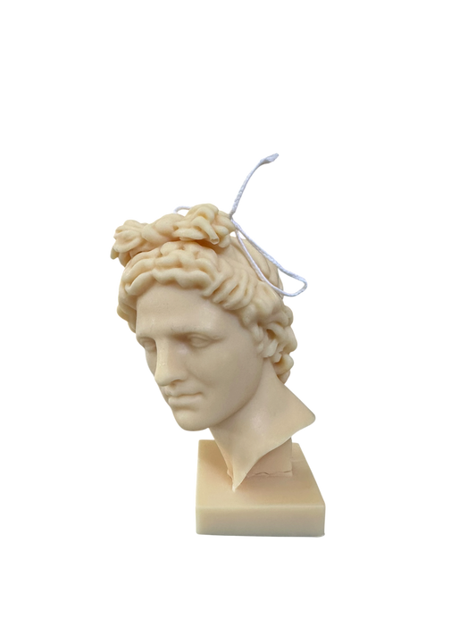 Apollo Bust Candle