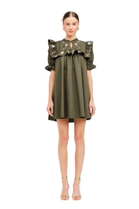 Sera Olive Dress