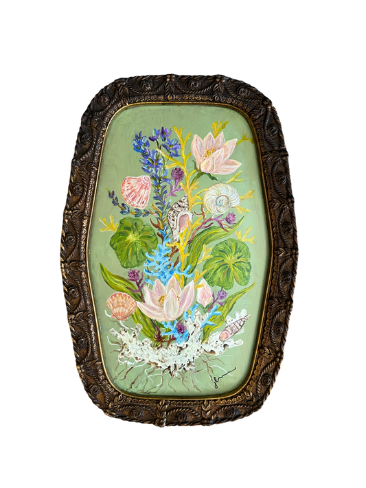 Jenn Leverett Art - Coral Tree Oval II