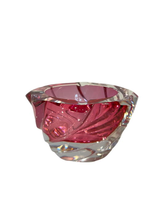 Murano Glass Trinket Bowl - Pink
