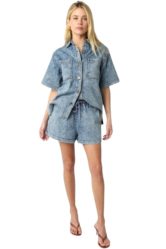 Rai Washed Denim Set