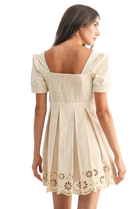 A-Line Scalloped Hem Mini