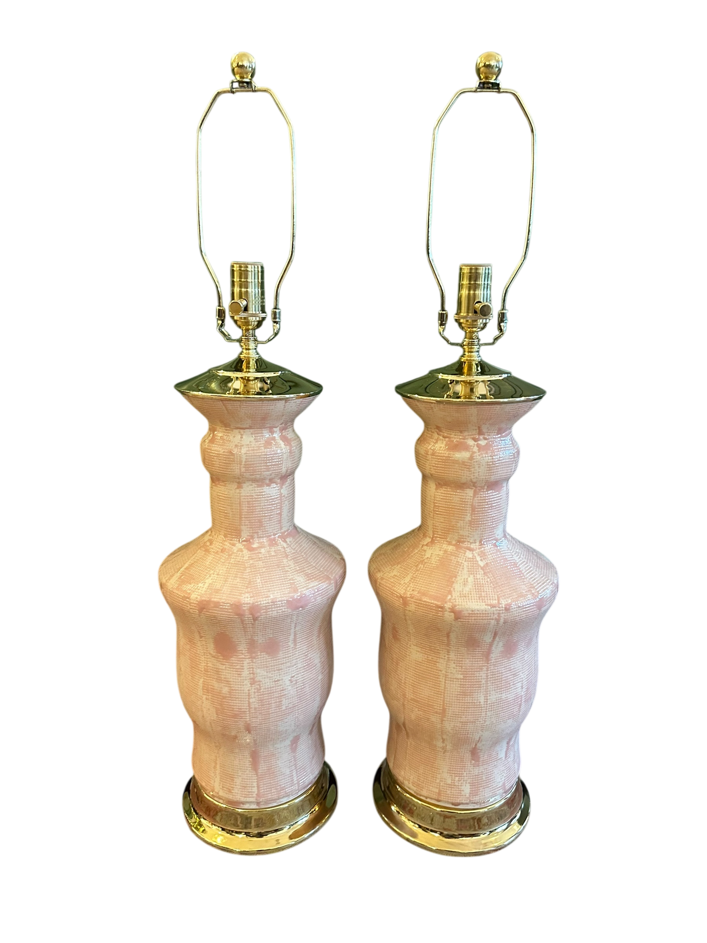 Canyon Lamp - Thatched Rose Crackle