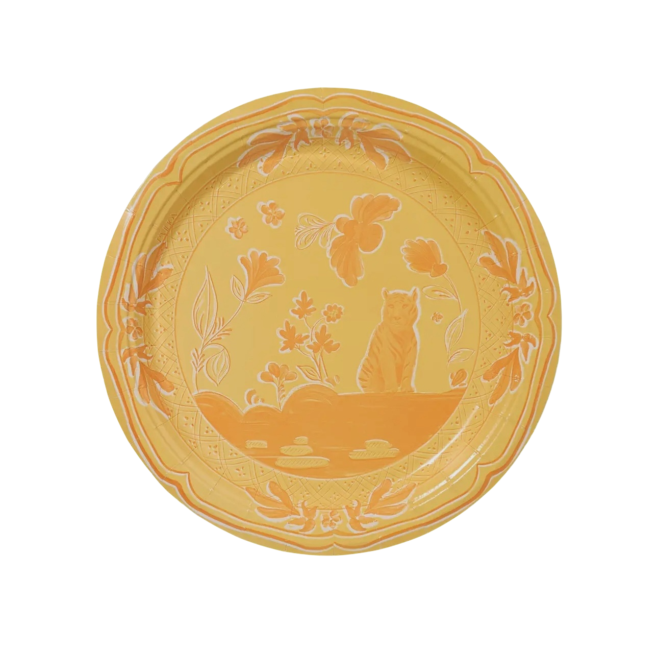 Yellow Tiger Dessert Paper Plates - 8 Pack