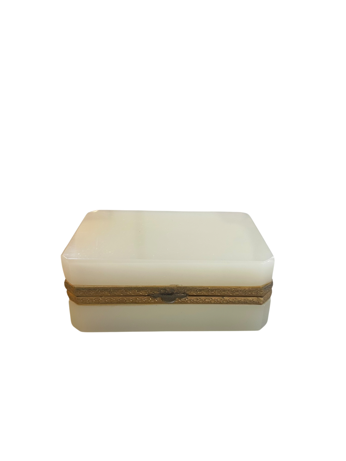 Antique Opaline Box - Bone