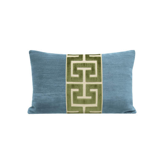 Chambray Strie Velvet 12” x 18” Pillow