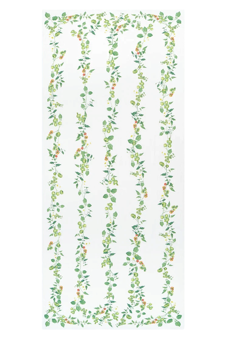 Tomato Verte Linen Tablecloth