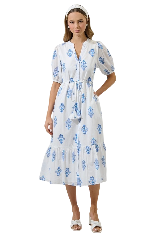 Yila Floral Button Down Midi