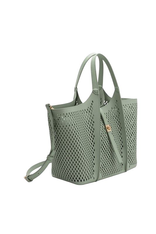 Malia Vegan Leather Tote - Sage