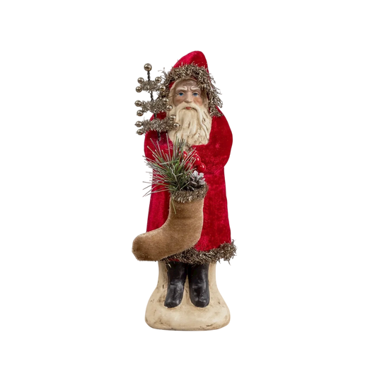 8" Wine Velvet Belsnickle