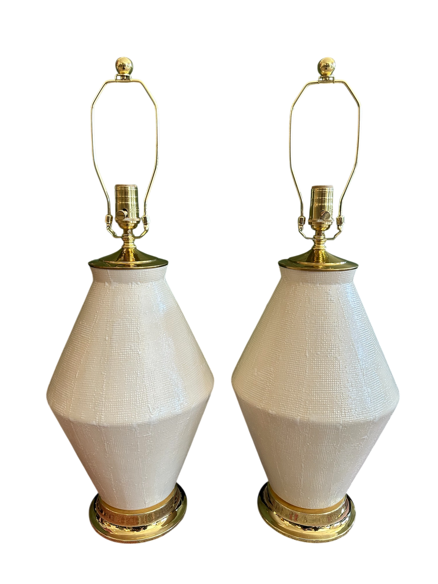 Brinkley Thatched Lamp in Ivory