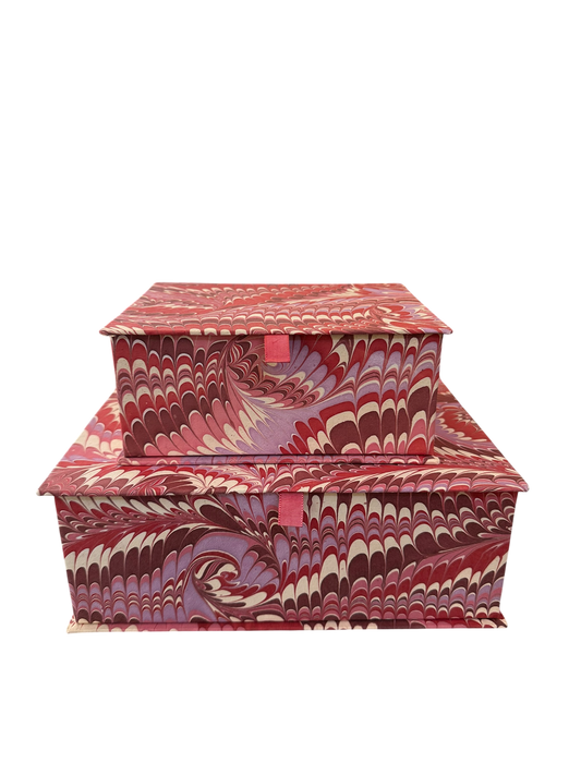 Hand-Marbled Keepsake Box Set