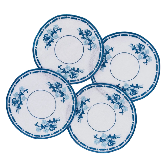 Willowware Cocktail Napkins, Set of 4