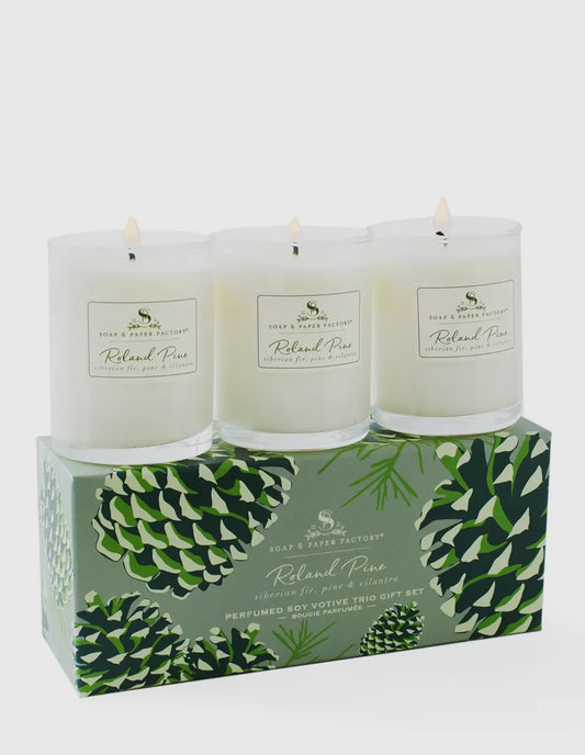 Roland Pine Votive Holiday Gift Set
