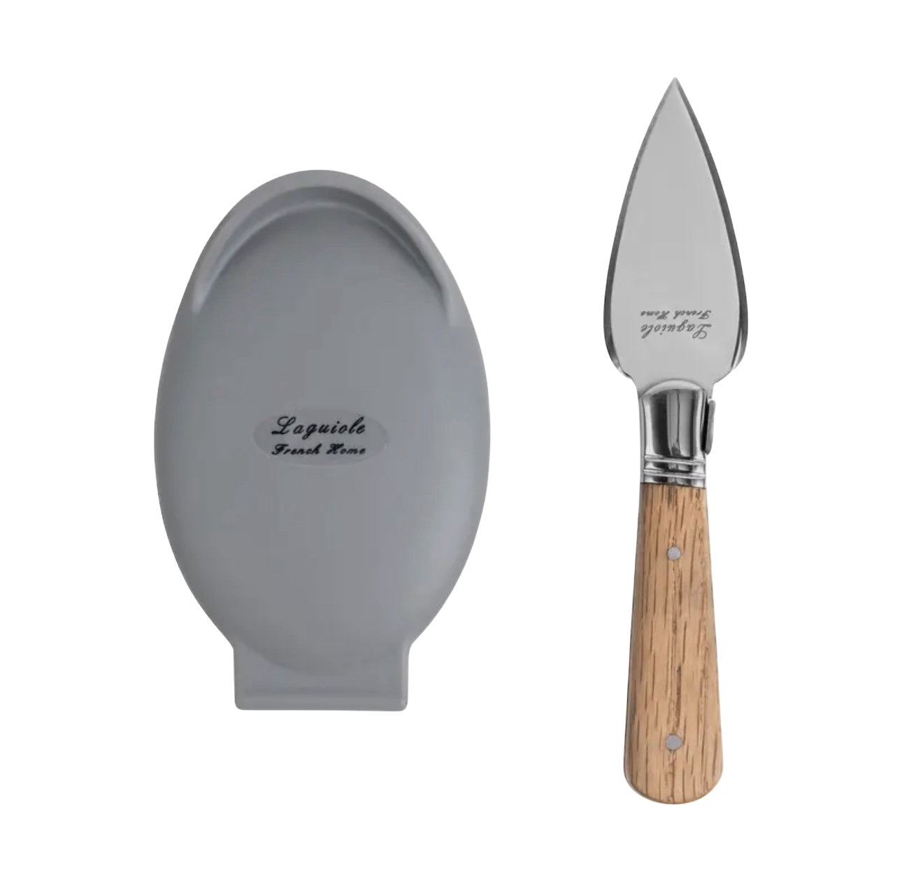 Laguiole Oyster Shucking Knife Set with Holder