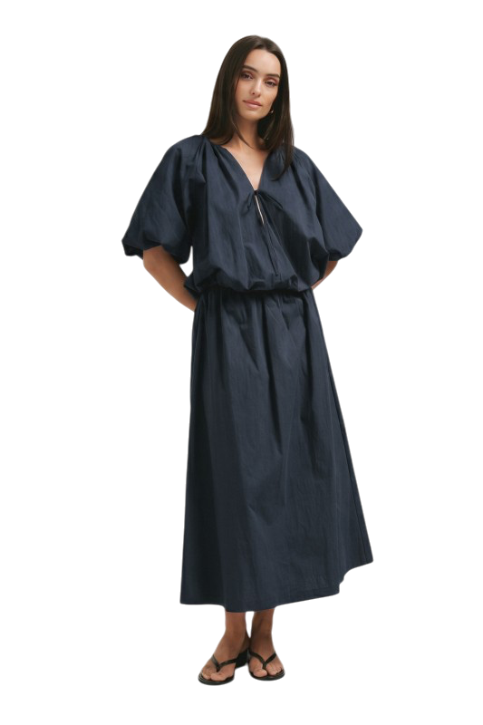 Bubble Top & Skirt Set - Navy