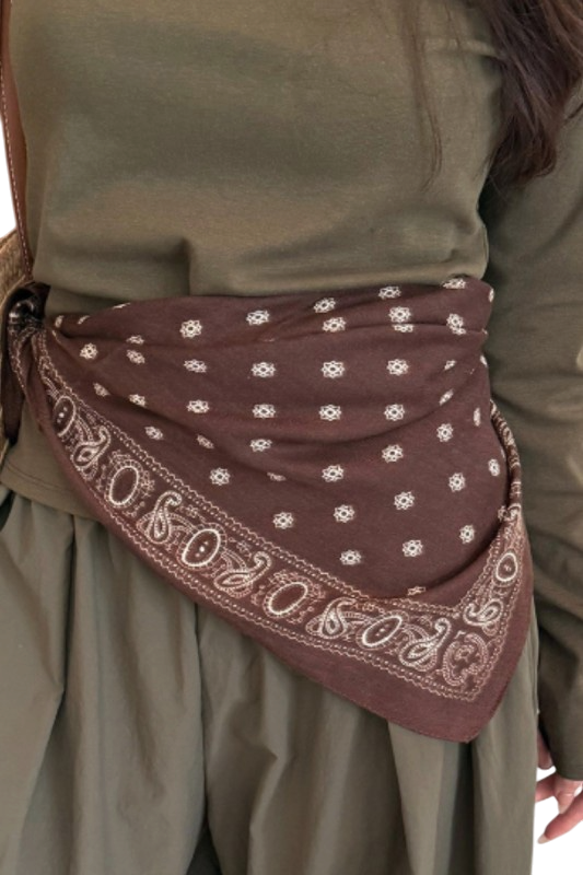 Paisley Linen Scarf