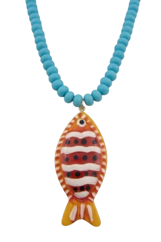 Beaded Fish Necklace