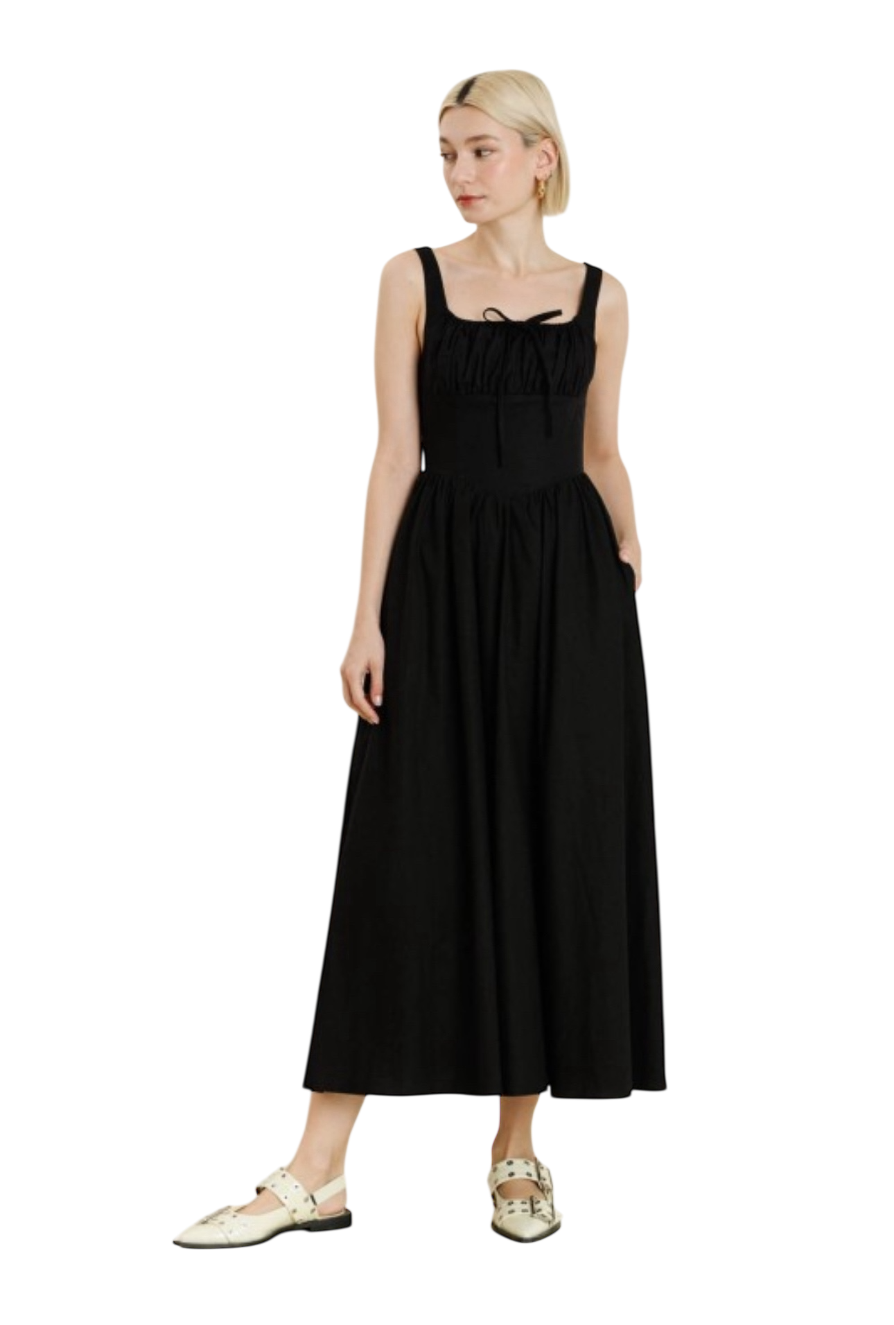 Corset Bodice Maxi Dress