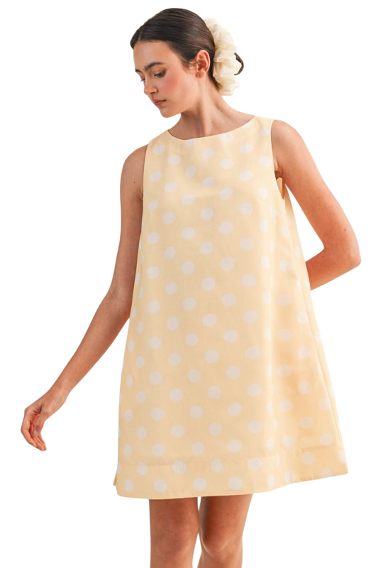 Polka Dot Shift Mini Dress