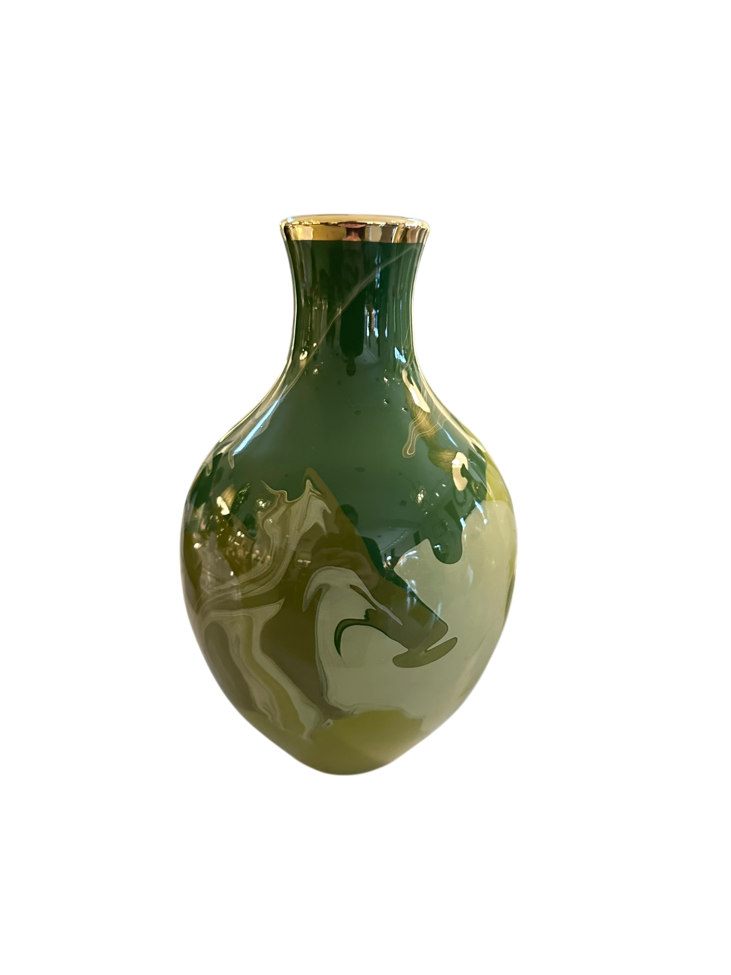 Athens Mini Vase - Gold Luster Rim