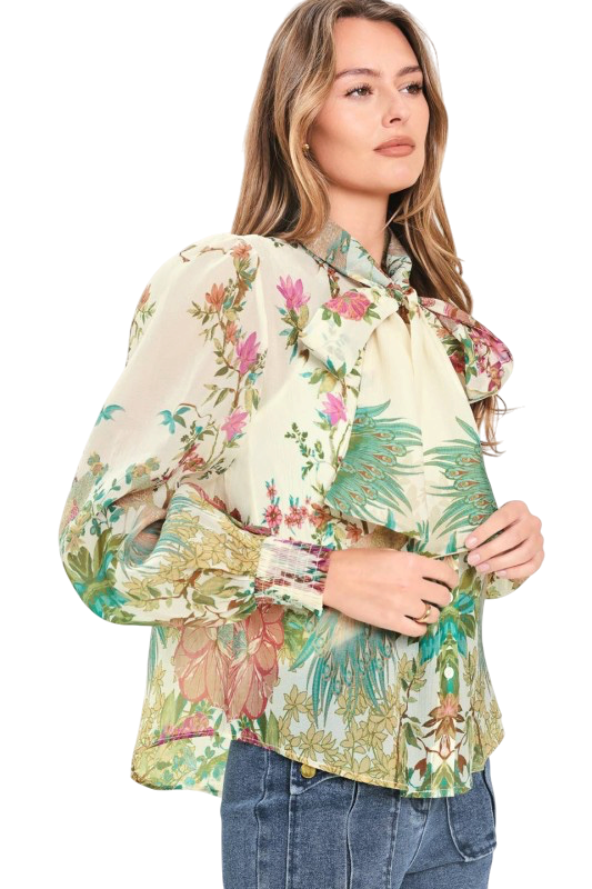Floral Organza Blouse