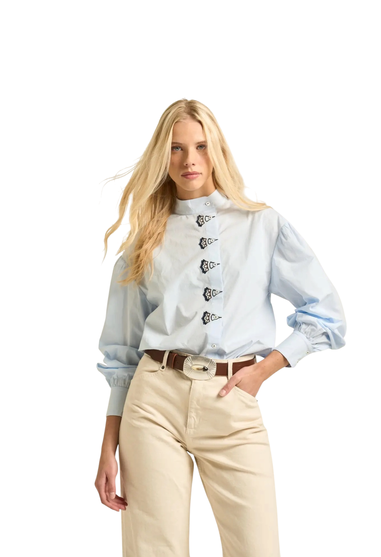 Anna Blouse Light Blue