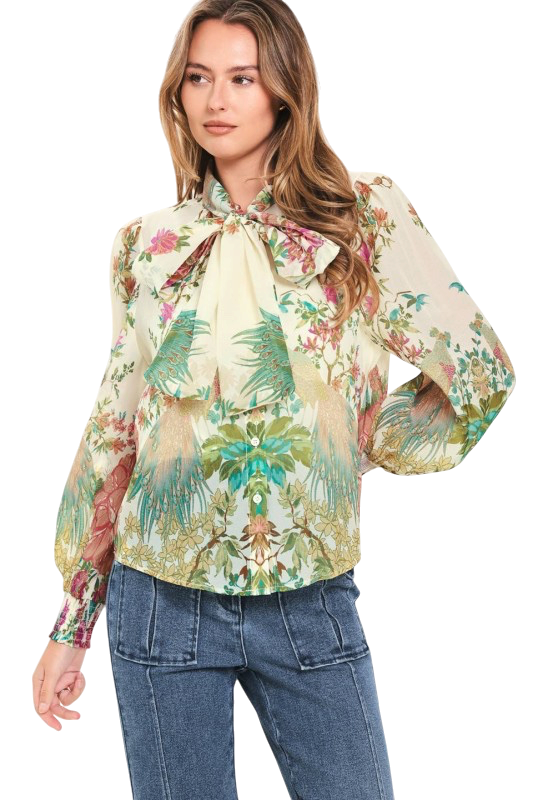 Floral Organza Blouse