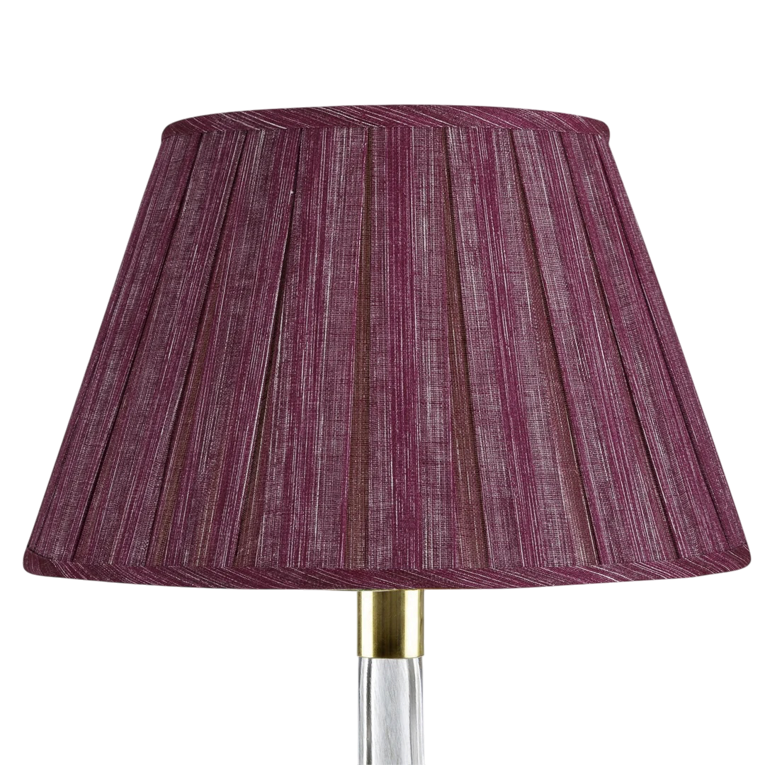 Fermoie Box Pleat Back to the Fuschia Lampshade