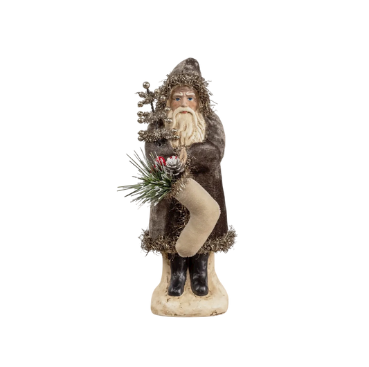 8" Charcoal Velvet Belsnickle