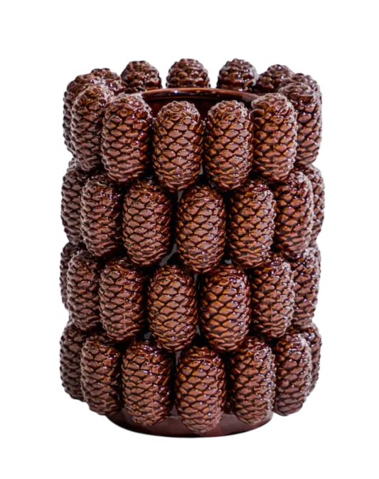 Ceramic Pine Cone Vase
