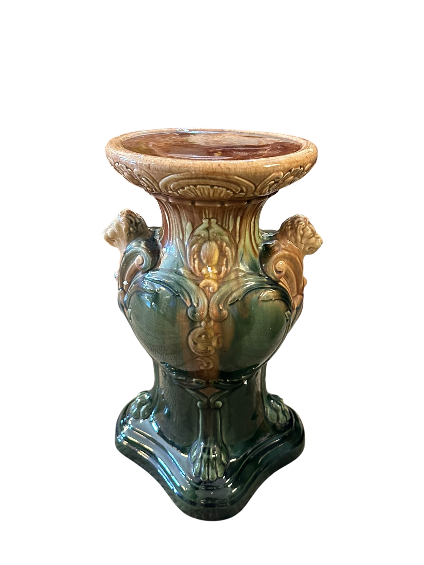 Antique Roseville Majolica Pedestal
