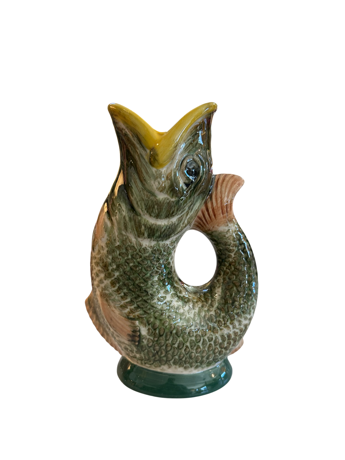 Hand-Painted Fish Pitcher