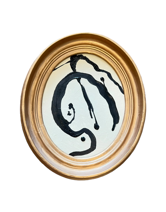 Jenn Leverett Art - Abstract Oval