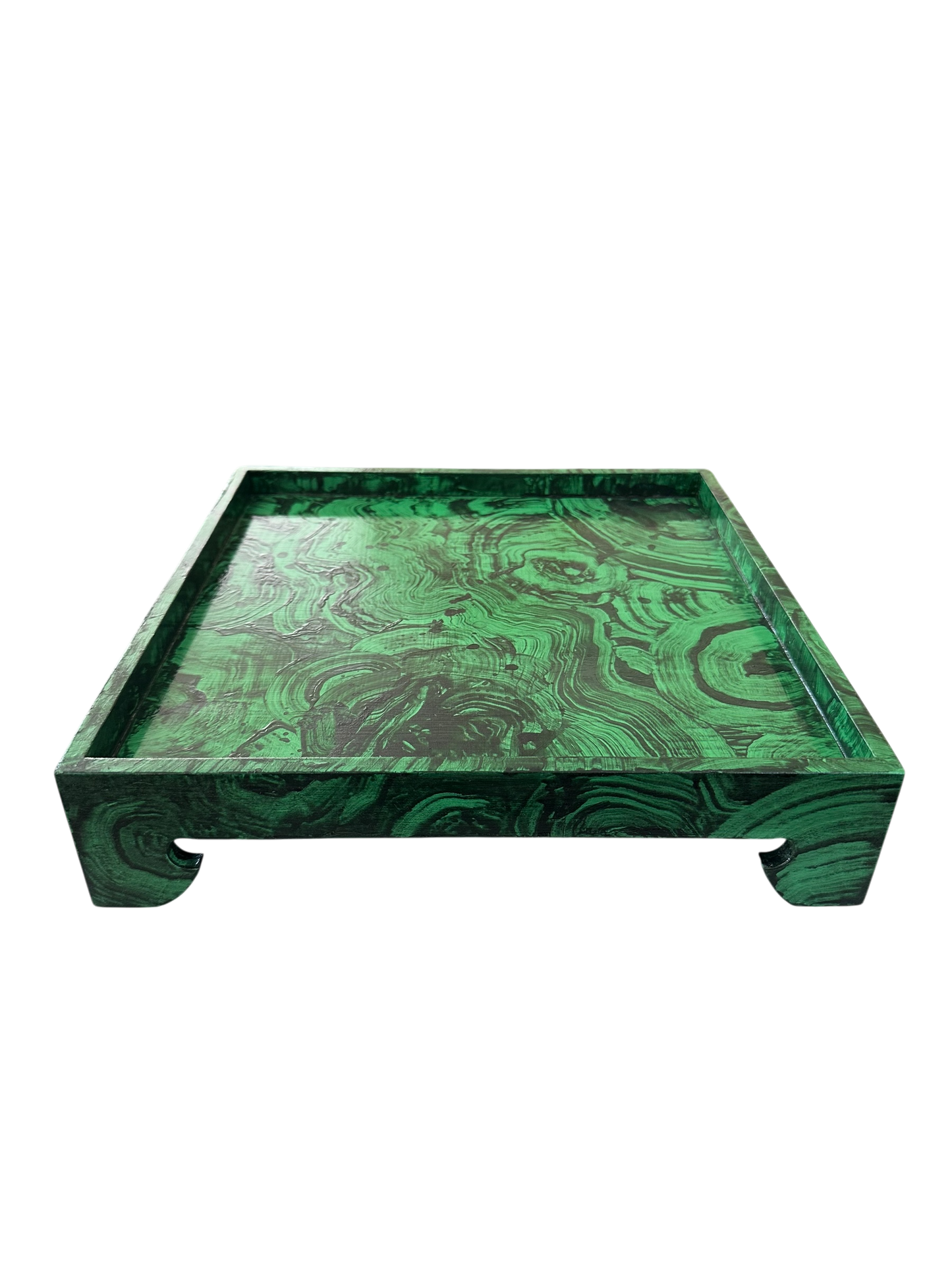 Bespoke Faux Malachite Tray