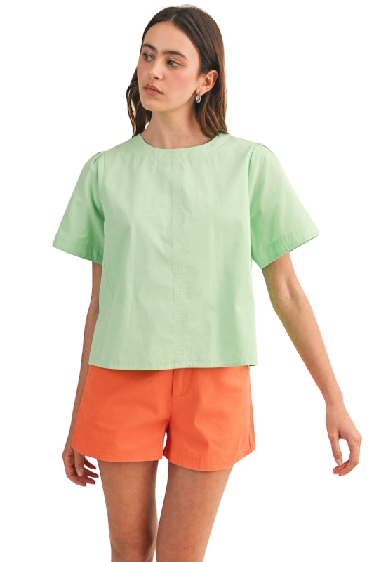 Seam Detail Short Sleeve - Two Colors!