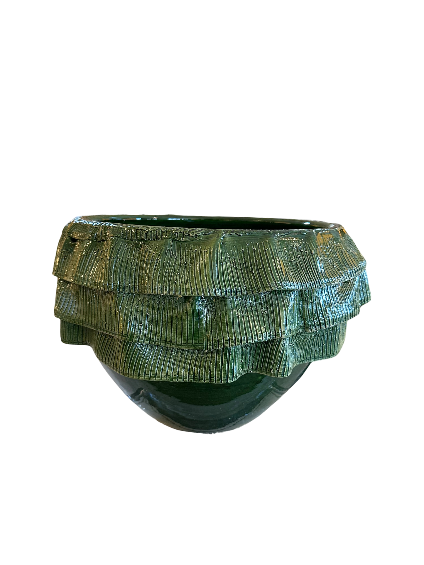 Green Fringe Bowl