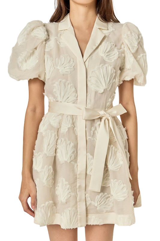 Shell Mini Shirt Dress