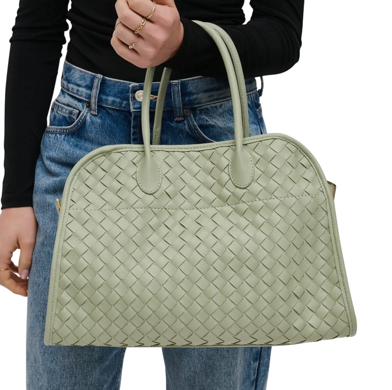 Sage Woven Tote