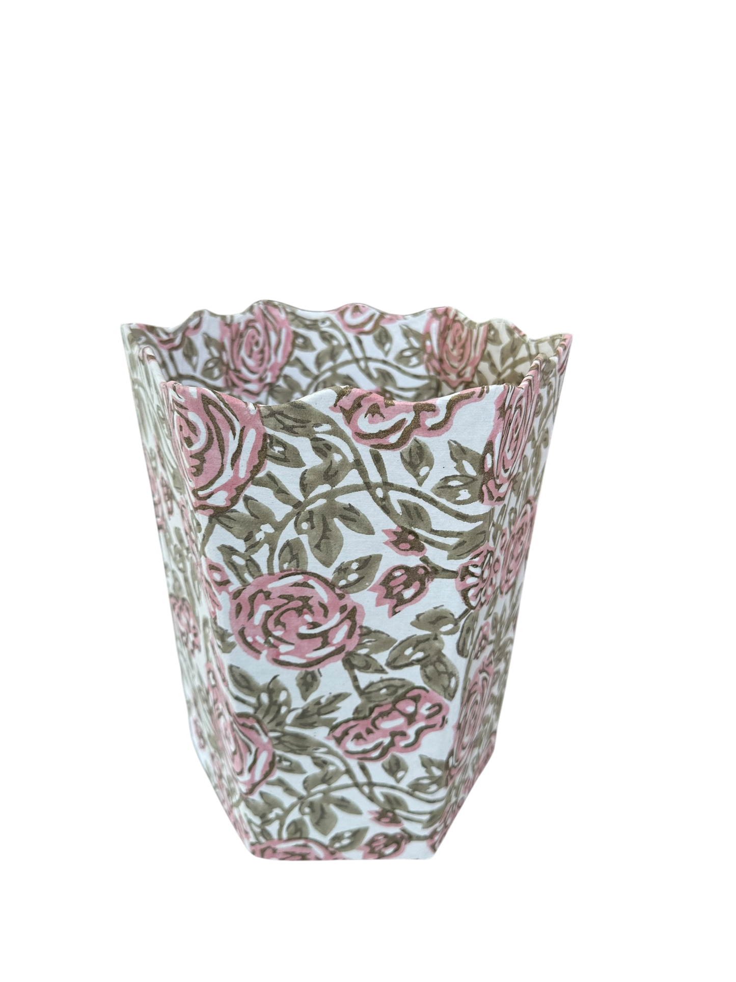 Rose Garden Scallop Waste Bin