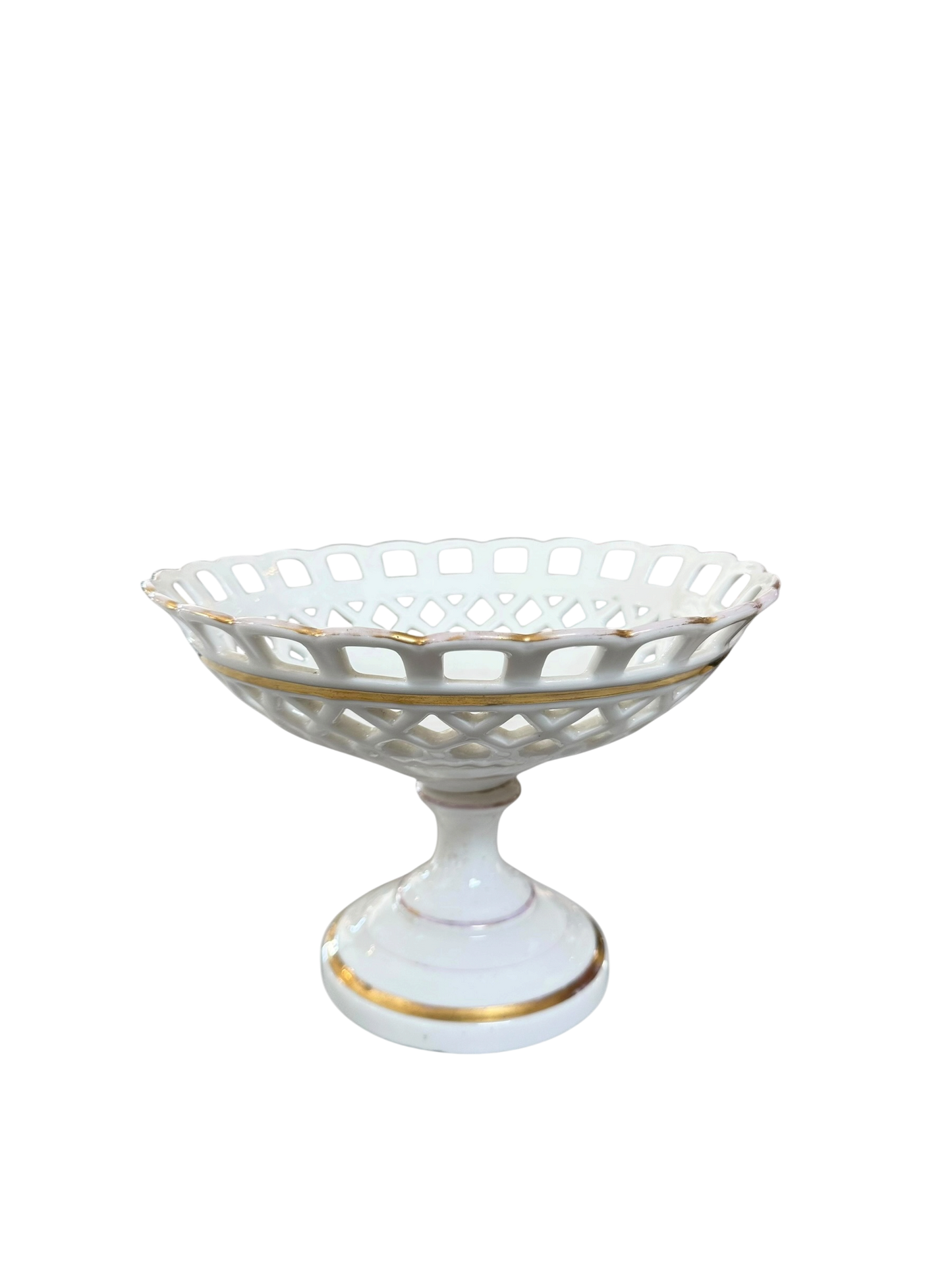 Paris Porcelain Reticulated Low Basket
