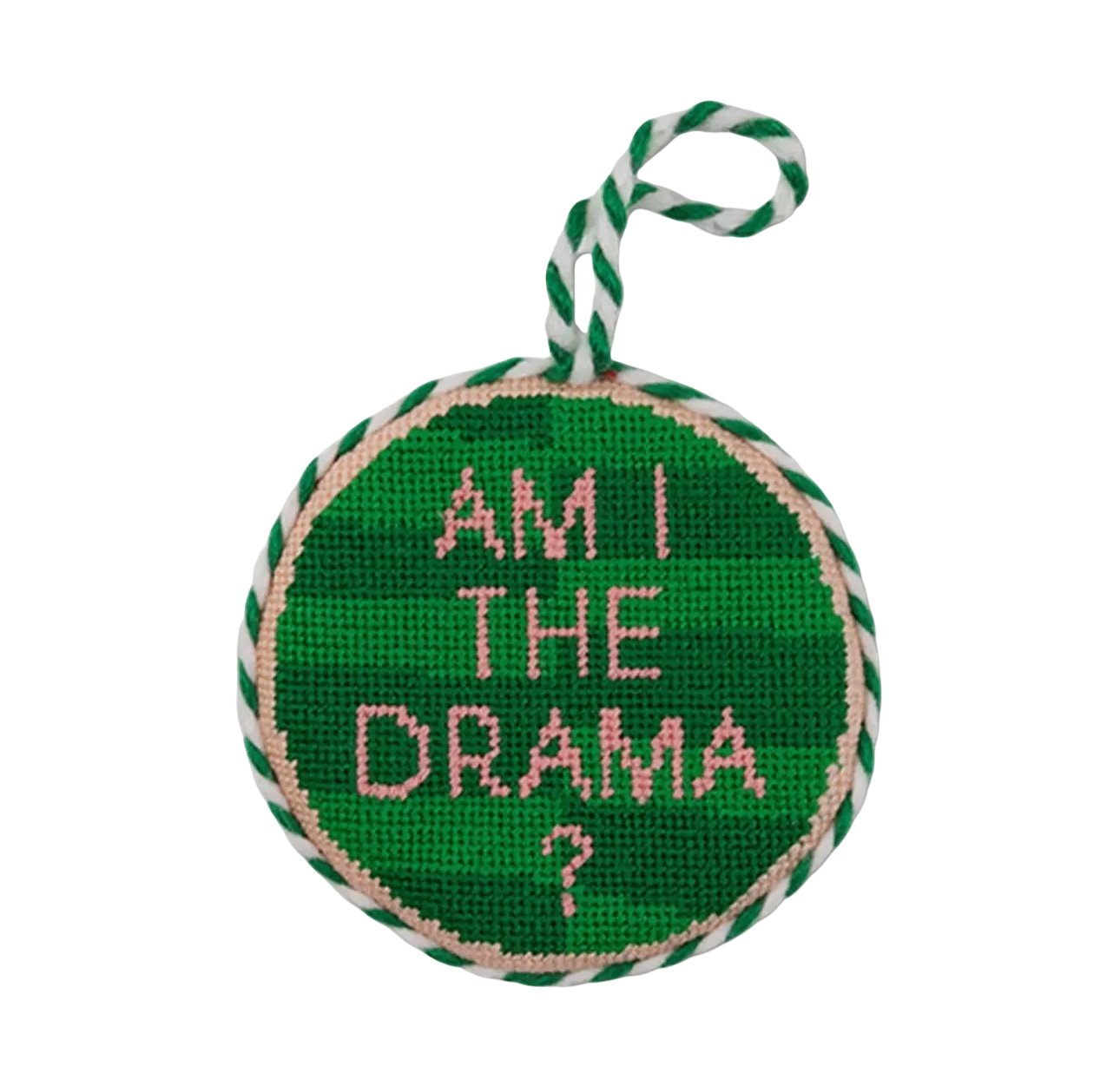 Drama Needlepoint Ornament