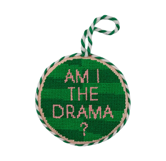 Drama Needlepoint Ornament